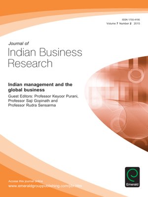 cover image of Journal of Indian Business Research, Volume 7, Issue 2